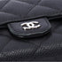 CHANEL Matelasse Long Flap Wallet Black Caviar Leather